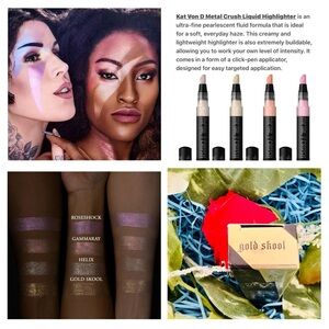 NIB Metal Crush Liquid Highlighter in Gold Skool